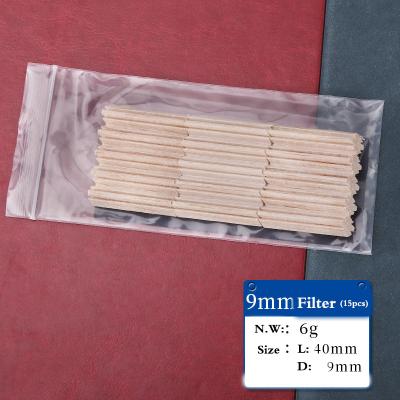 China 9mm/6mm Natural Imported Tobacco Pipe High Efficiency Wood Filter Pipe Smoking Accessories Pipe Element for sale