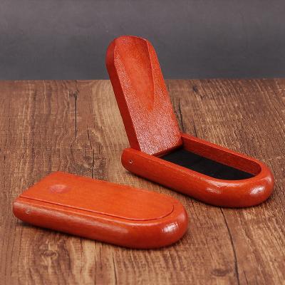 China Foldable Red Bamboo Wooden Tobacco Pipe Accessories Dropshipping Wooden Smoking Tool Holders for sale