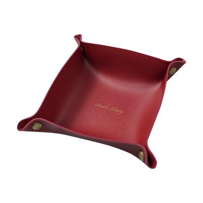 China Stored Leather PU Essentials Storage Pipe Portable Accessories Machine Modern Custom Tobacco Tray for sale