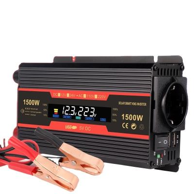 China Aluminum Alloy OEM 2000W Modified Sine Wave Inverter AC To DC Black Inverter With Digital Display for sale