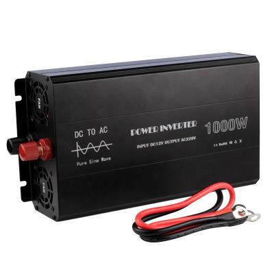 China Suitable for high quality pure sine wave inverters for outdoor use 1000W outdoor inverter 12V 220V 34X15X9 cm for sale