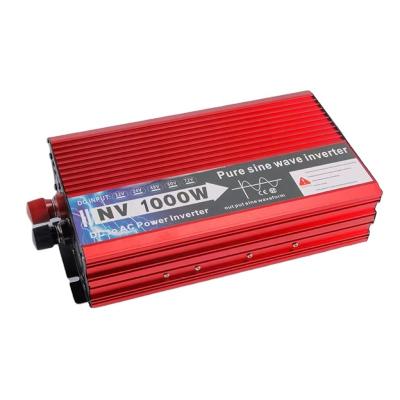 China Factory Price Aluminum Alloy 1000W 12V 24V Pure Sine Wave Inverter to 220V AC Converter Inverter Power Inverter for sale