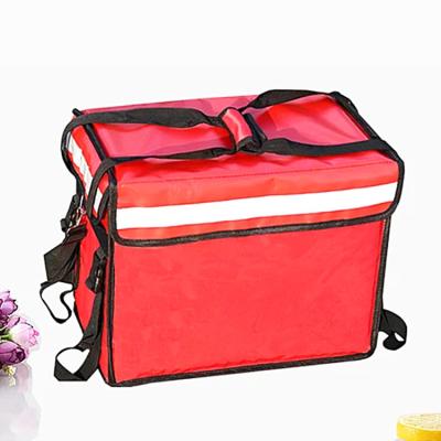 China Large Food Delivery Bag Waterproof Waterproof Insulated Thermal Lunch Bag For Takeaway Food Picnic Insulated Delivery Cooler Bag for sale