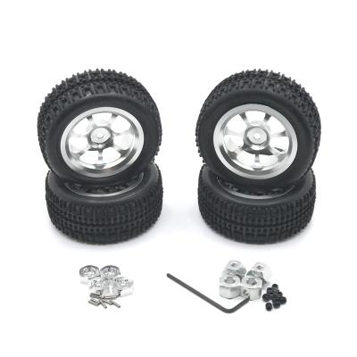 China Suitable For WLtoys WPL Model RC Manganese LC JJRC HengLong RC Car Spare Parts Metal Upgrade Modified Wheel Tires for sale