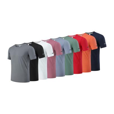 China High Quality QUICK DRY Nylon Polyester Moisture Wicking Sporty Fitness Dry Sports Use T-shirt Mens Workout Gym T-Shirts for sale