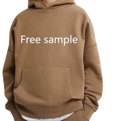 China Viable Men's Cotton Heavy French Terry High Quality Blank Oversized Streetwear 100% Custom Logo Pullover Hoodie for sale