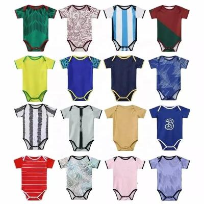 China Sets Wholesale 2022 national team Baby Soccer Jersey 22-23 Football Club baby jersey mexico baby clothes one-piece romper for sale