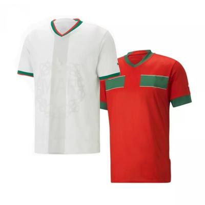 China Shirts & Tops 2022 National Football Shirt Fans'  Players' Edition Morocco Home Away Soccer Jersey for sale