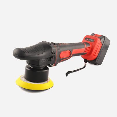 China High Quality 21v Brushless Car Polisher Orbit 8mm 3600rpm Cordless Car Polisher With Battery 48*23*14cm for sale