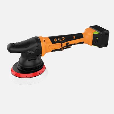 China Chargeable DA Orbit Car Polisher 450W 1500-4500rpm 18v Cordless Brushless Car Polisher With Battery for sale