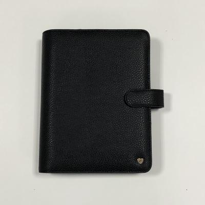 China Eco-Friend Print Wholesales A4 A5 Custom Eco Friendly PU Leather Button Book Cover for sale