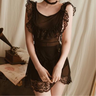 China Sexy lingerie woman mature sale like hot cakes lingerie fashion hot cakes lace transparent sexy woman dress sexy nightgown for sale