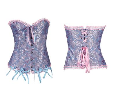 China Underdrwear Sexy Wholesale High Quality Colorful Lace Belly Ladies Vintage Bustier Corset for sale