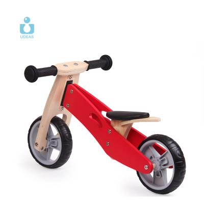 China UDEAS eco-friendly material high quality 2 in 1 wooden balance bike for kids wooden walking bike for sale