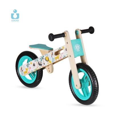 China Ride On Toy UDEAS Children's Wooden Balance Bike 2 In 1 Baby Wooden Balance Bike For Kids for sale