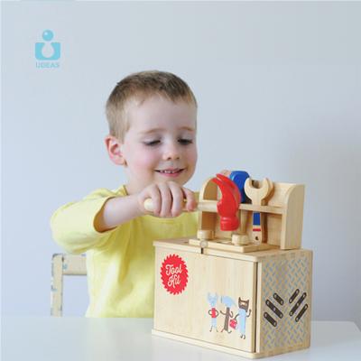 China UDEAS Material eco-friendly montessori toys diy wooden toys kitchen role play tool kit for sale