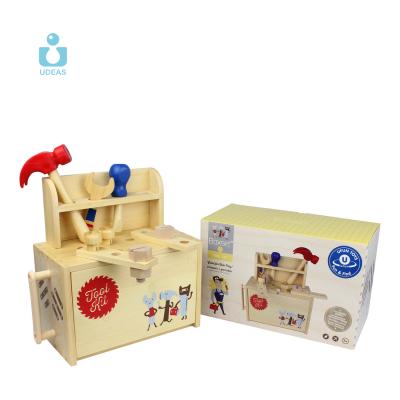 China UDEAS Material eco-friendly montessori toys diy wooden toys kitchen role play tool kit for sale