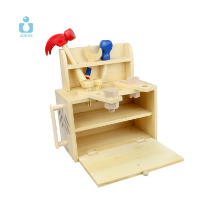 China UDEAS Material eco-friendly montessori toys diy wooden toys kitchen role play tool kit for sale