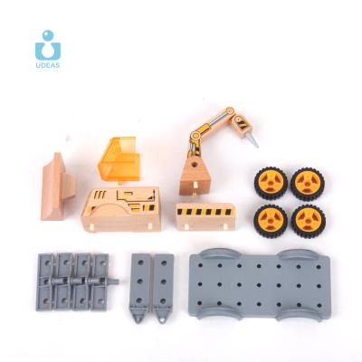 China DIY Practice Wooden Toys Baby Wooden Car Water Rescue UDEAS Toy Car Toy for sale