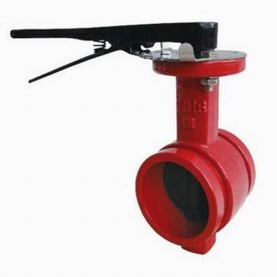 China General Grooved End Butterfly Valve With Lever for sale