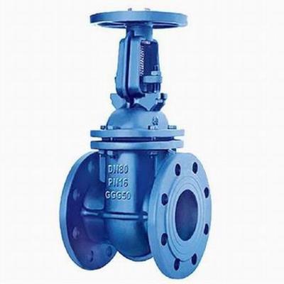 China DIN3352 F4 General Rising Stem Metal Seat Gate Valves , PN10/16 for sale