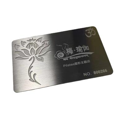 China HOT Selling Metal Wholesale Price Custom Printed Cheap 304 Stainless Steel Metal Card Metal Business Card for sale