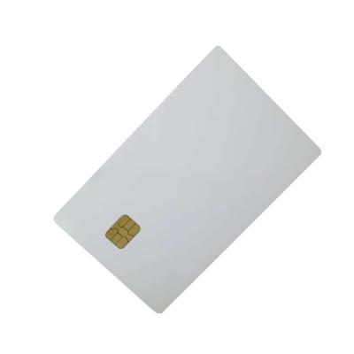 China Empty Plastic/PVC/PET/ABS contact Chip Card Wholesales Price White with ISSI4442 or 4428 chip for sale