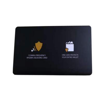 China Identity Pad Factory Black Printing RFID Blocker Pad RFID Blocking Card for sale