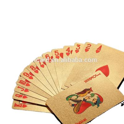 China Waterproof Playing Card Game Playing Art Newest Designs Gold Plastic And Collectables Customized Waterproof For ISO Standard Dimension 500pcs for sale