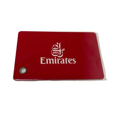 China Good Quantity PVC Luggage Tag Viable Or Customized For Airplane Travel Custom Design Print Garment Tags for sale