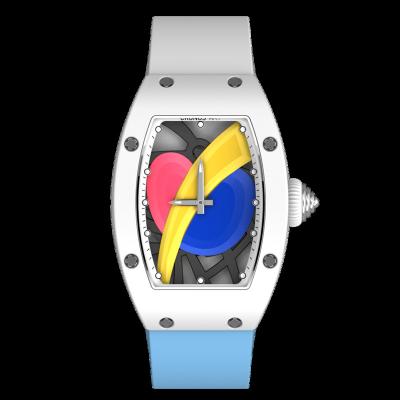 China Sapphire Richard Wristwatch Waterproof High-Tech Ceramic Fashionable Design Chronograph Rainbow Love Element Luxury Body Watch for sale