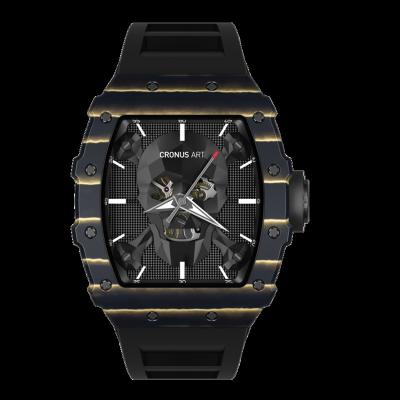 China Chronograph Horror Skull Element Design Richard Sapphire Mirror NTPT Carbon Fiber Watch Case Technology Luxury Premium Waterproof Wristwatch for sale