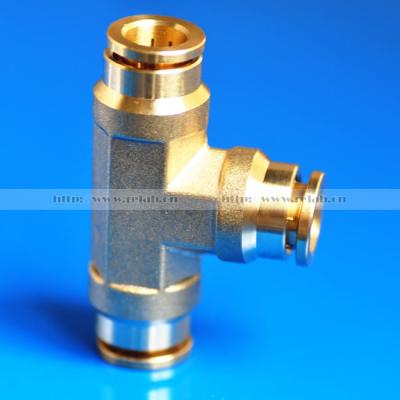 China Slip Copper High Pressure Brass Lock Lance Fog Tee Quick Connector Coupling for sale