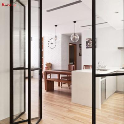 China B-Ultra Aluminum Alloy Frame Modern Slim Bi Folding Door Folding Doors Cheap Prices for sale