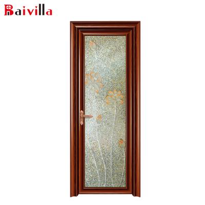 China Swing Crystly Decorative Glass Cheap Interior Doors From Philippines Modern Prices for sale