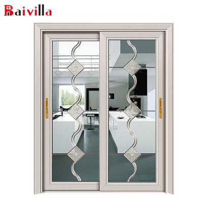 China Soundproof Sliding Door Customized Sliding Doors Soundproof Aluminum Glass Windows For Kitchen for sale