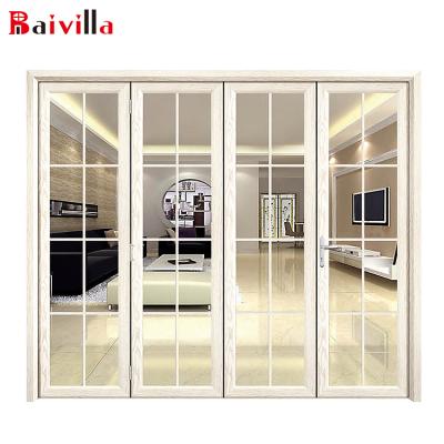 China Mid century China factory insulated folding door/retractable aluminum folding doors prices/bi fold door for sale