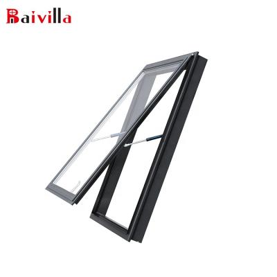 China Small Simple Design Sky Hung Window Awning Acrylic Aluminum Glass Roof for sale