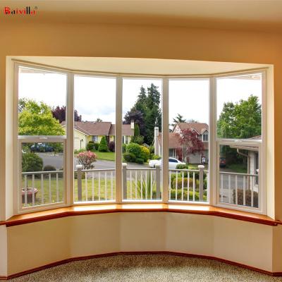 China Hot Sale Baivilla USA Swing Bay Arc Tilt And Turn Window With Built-in Tempered Glass Argon for sale