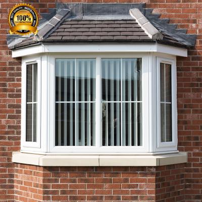 China Swing Baivilla Profile Aluminum Bay Window With Casement Tempered Glass Panels for sale