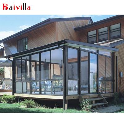 China Baivilla brand aluminum garden house aluminum glass house room frame high quality UV-resistant glass for sale