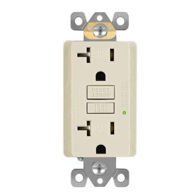 China GT 20a 125v TR Self Test American Standard Tamper Heavy Duty Gfci Plug In GFCI Wall Switches And Outlets for sale