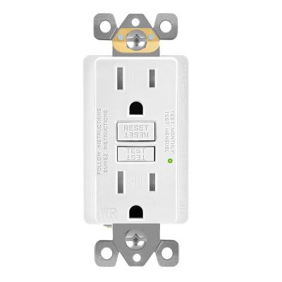 China Tamper resistant &weather self-test NEMA Gfci wr American gw 15a 125v receptacle with self-test function for sale