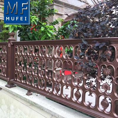 China Easily Assembled Handle Made Safty Decoration Aluminum Fence Railing For House Metal Fence for sale