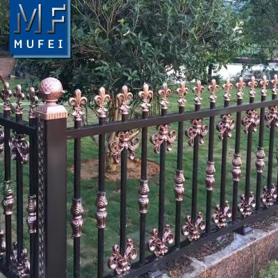 China Easily Assembled Road Barrier Fence Garden Decoration Artistic Aluminum Fence for sale