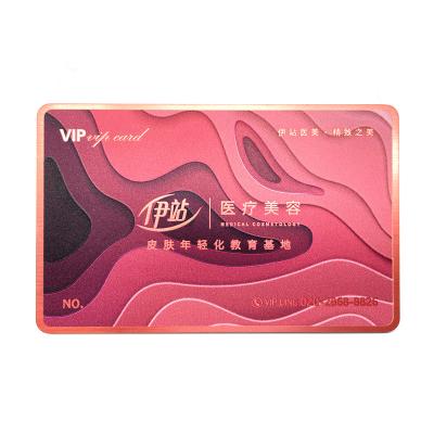 China Membership / Supermarket / Mall Luxury Business Card Customized Printed Plastic Card PVC Beauty VIP Medical Business Embossed Business Card for sale