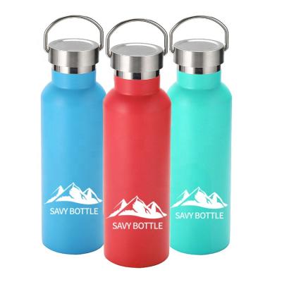 China 100% Sustainable Leakproof Standard Mouth Water Bottle Double-Wall Stainless Steel Vacuum Insulated Water Bottle for sale