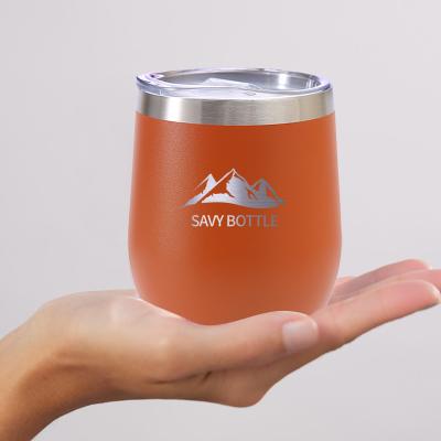 China Savybottle 2021 new design PORTABLE wine cup factory wholesale stainless steel sublimation 12oz wine tumbler from China for sale