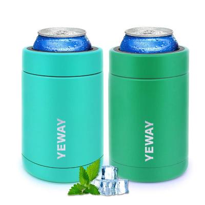 China Promotion Reusable Insulated Steel Cola Stored Double Wall Shaped Box Cooler 12oz Beer Can Cooler Stainless Steel Stainless Steel for sale