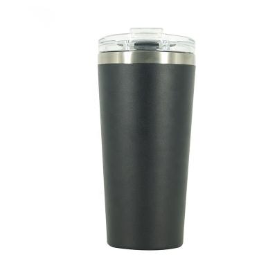 China 16oz Sustainable Custom Stainless Steel Logo Thermo Insulated Travel Coffee Mug With Lid for sale